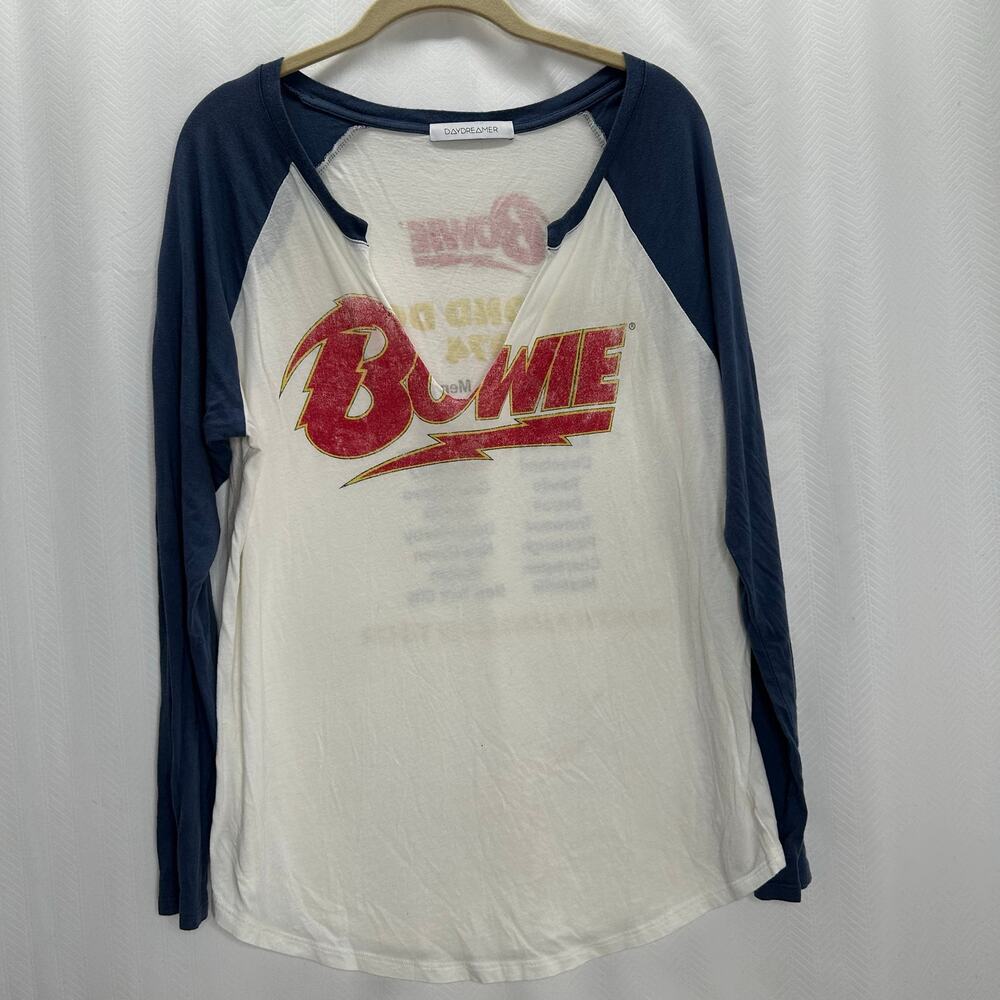 Daydreamer David Bowie raglan tee Diamond dogs tour large band tee street